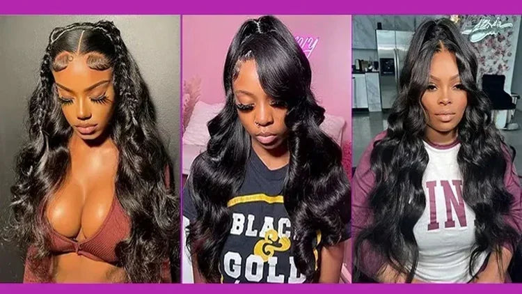 200 250 Density Brazilian Glueless 13x6 13x4 Body Wave Wig Lace Front 30 40 Inch Human Hair Pre Plucked HD Lace Frontal Wigs